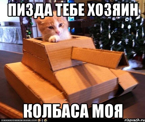 пизда тебе хозяин колбаса моя, Мем Котэ танкист