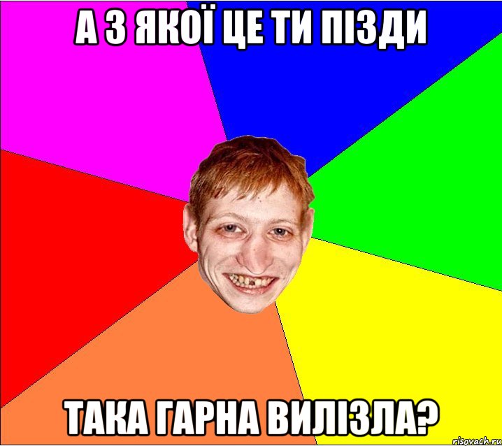а з якої це ти пізди така гарна вилізла?, Мем Петро Бампер