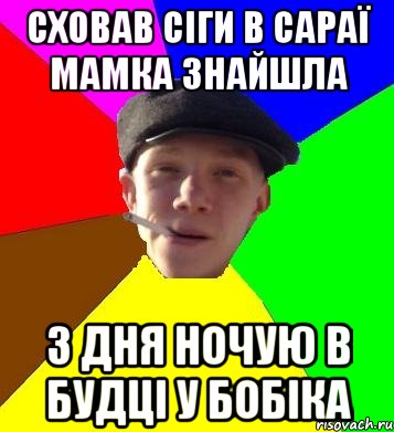 сховав сіги в сараї мамка знайшла 3 дня ночую в будці у бобіка, Мем умный гопник