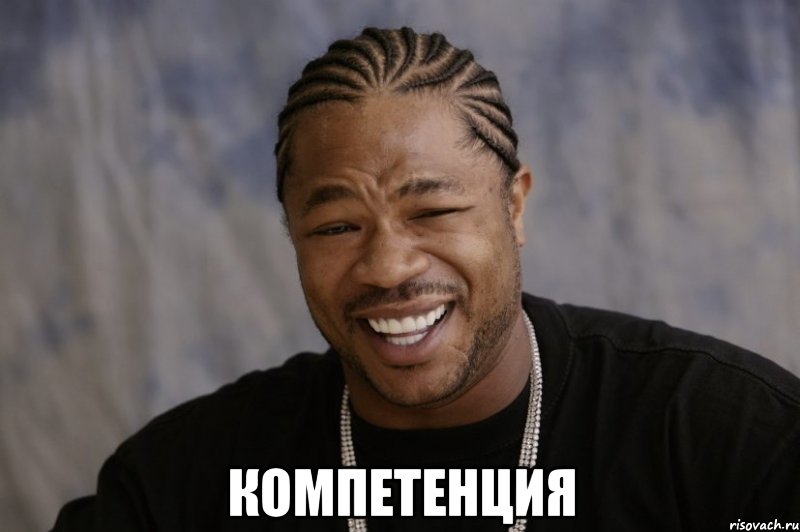  компетенция, Мем Xzibit