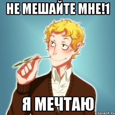 Не мешайте мне мечтать