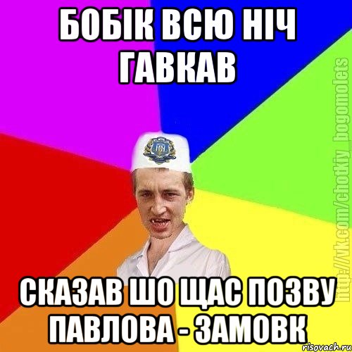 Бобік всю ніч гавкав Сказав шо щас позву павлова - замовк, Мем Чоткий пацан