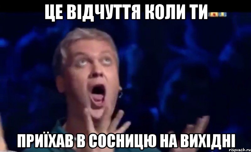 це відчуття коли ти приїхав в сосницю на вихідні, Мем  Это ШЕДЕВР