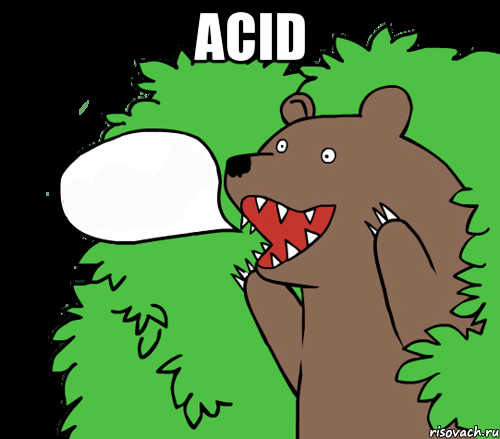 acid , Комикс медведь из кустов