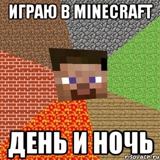 играю в minecraft день и ночь