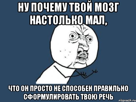 Почему твоя. Мемы про речь. Мем на это твое мозг. Мемы про выступления.