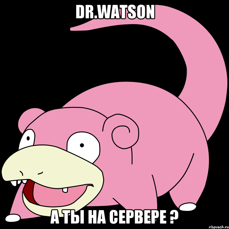 Dr.WATson а ты на сервере ?