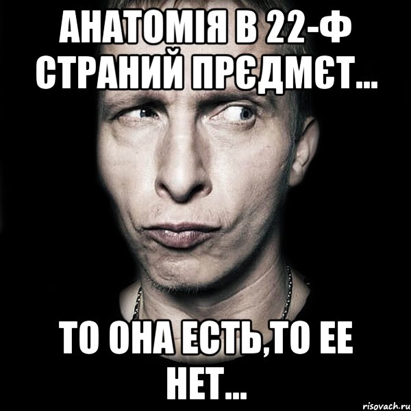 анатомія в 22-ф страний прєдмєт... то она есть,то ее нет..., Мем  Типичный Охлобыстин