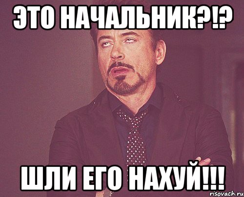 это начальник?!? шли его нахуй!!!, Мем твое выражение лица