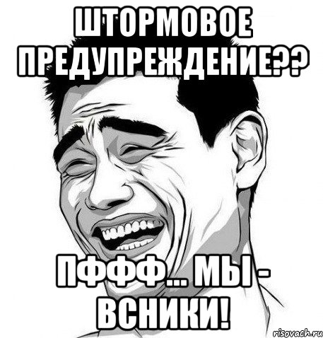 ШТОРМОВОЕ ПРЕДУПРЕЖДЕНИЕ?? Пффф... МЫ - ВСники!, Мем Яо Мин