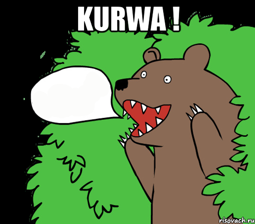 kurwa ! , Комикс медведь из кустов