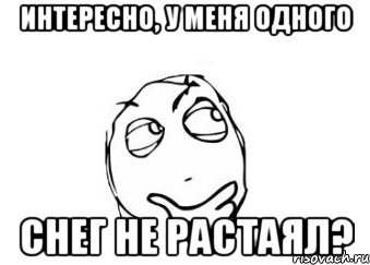 Интересно, у меня одного Снег не растаял?, Мем Мне кажется или