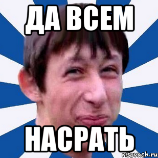 да всем насрать