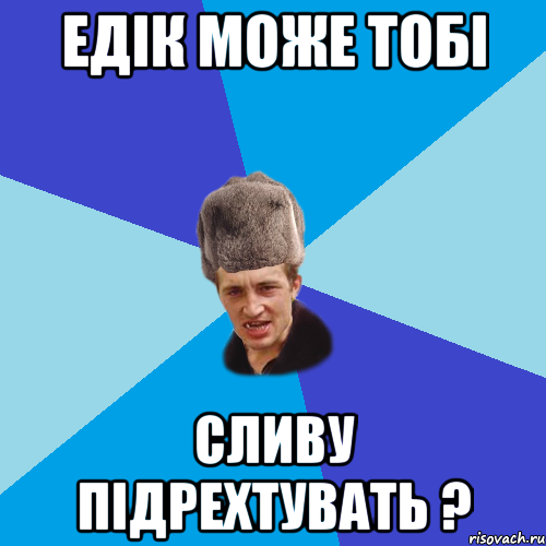 Едік може тобі Сливу підрехтувать ?, Мем Празднчний паца