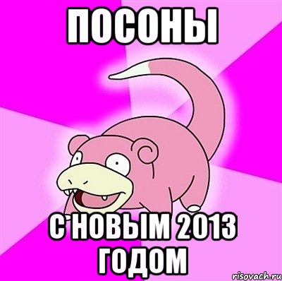 ПОСОНЫ С НОВЫМ 2013 ГОДОМ