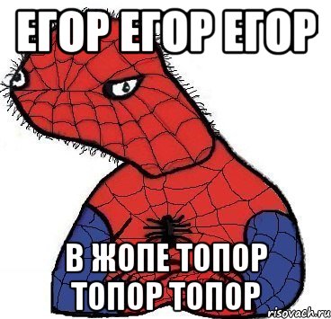 егор егор егор в жопе топор топор топор, Мем Спуди