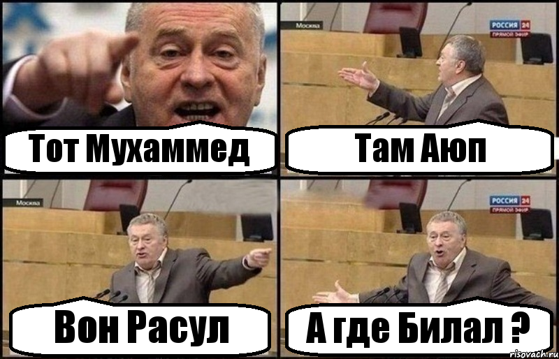 Тот Мухаммед Там Аюп Вон Расул А где Билал ?, Комикс Жириновский