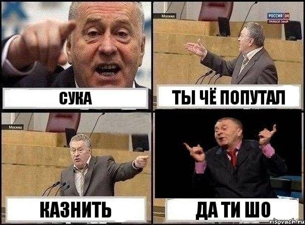 Сука Ты чё попутал Казнить Да ти шо, Комикс Жириновский клоуничает