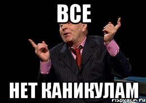 Все нет каникулам, Мем  Веселый жирик