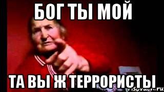 бог ты мой та вы ж террористы