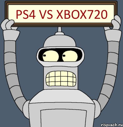 PS4 VS XBOX720, Комикс Бендер с плакатом