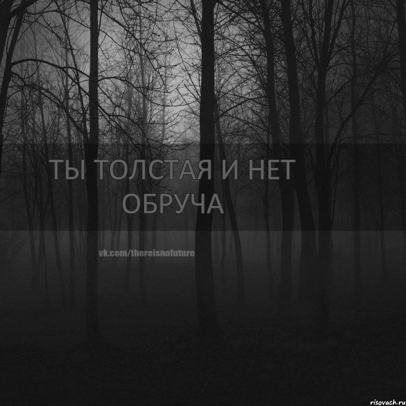 ты толстая И НЕТ ОБРУЧА