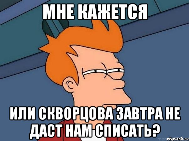 мне кажется или скворцова завтра не даст нам списать?, Мем  Фрай (мне кажется или)