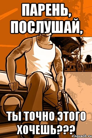 ПАРЕНЬ, ПОСЛУШАЙ, ТЫ ТОЧНО ЭТОГО ХОЧЕШЬ???, Мем GTA