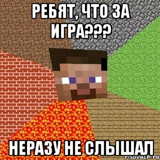 Ребят, что за игра??? неразу не слышал, Мем Миникрафтер