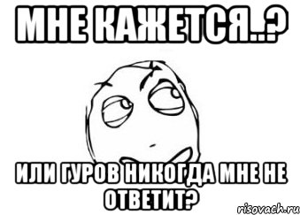 Мне кажется..? или Гуров никогда мне не ответит?, Мем Мне кажется или