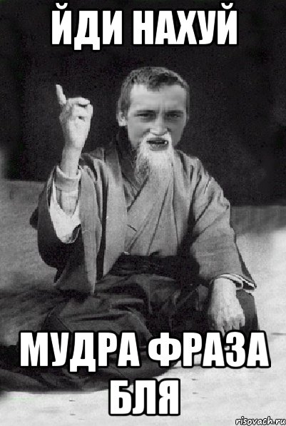 Йди нахуй мудра фраза бля, Мем Мудрий паца