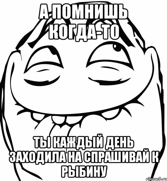 а помнишь когда-то ты каждый день заходила на спрашивай к Рыбину, Мем  аааа