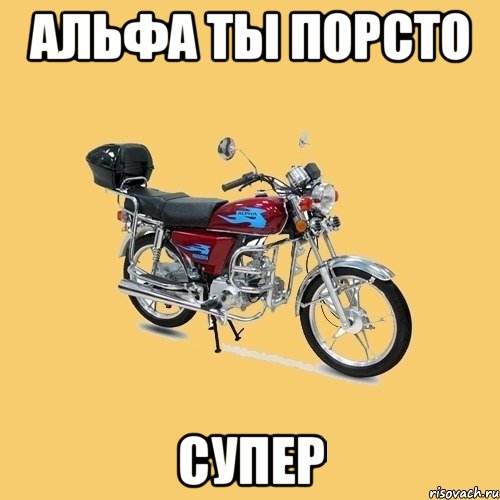 АЛЬФА ТЫ порсто СУПЕР