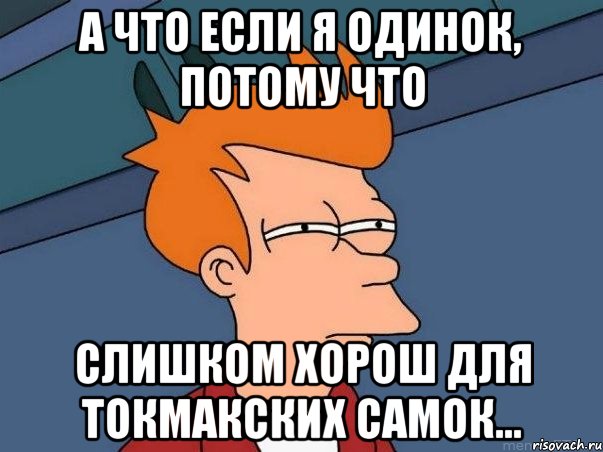 а что если я одинок, потому что слишком хорош для токмакских самок..., Мем  Фрай (мне кажется или)