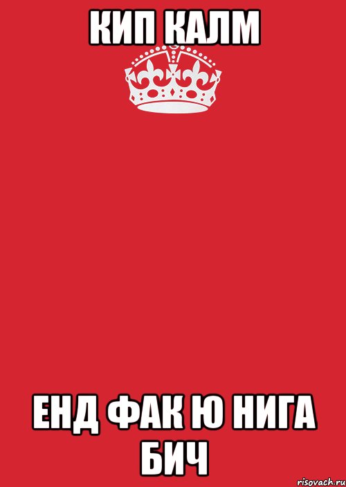 КИП КАЛМ ЕНД ФАК Ю НИГА БИЧ, Комикс Keep Calm 3