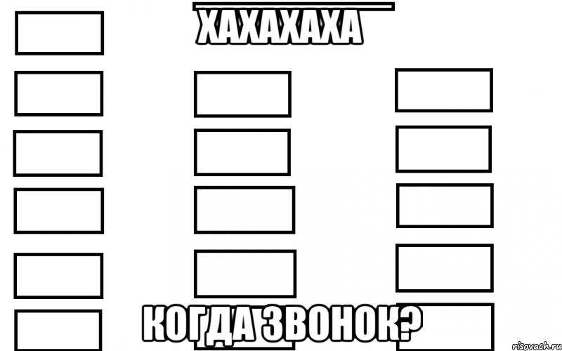 хахахаха Когда звонок?, Мем  Мой класс