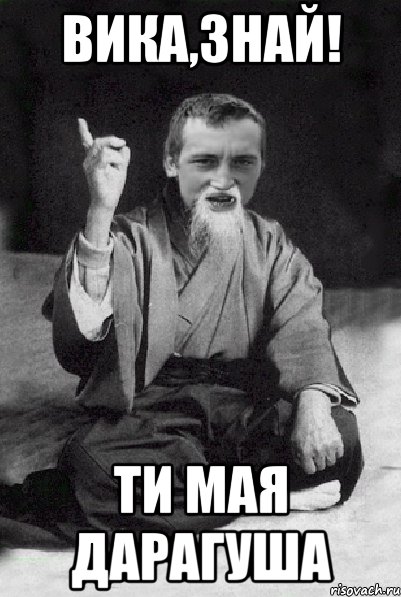 Вика,Знай! Ти мая дарагуша, Мем Мудрий паца