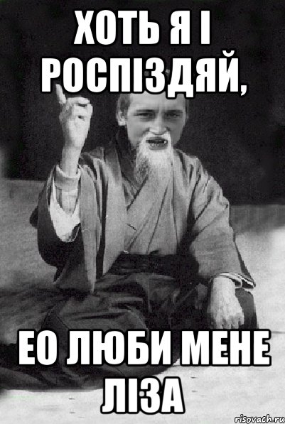 хоть я і роспіздяй, ео люби мене ліза, Мем Мудрий паца