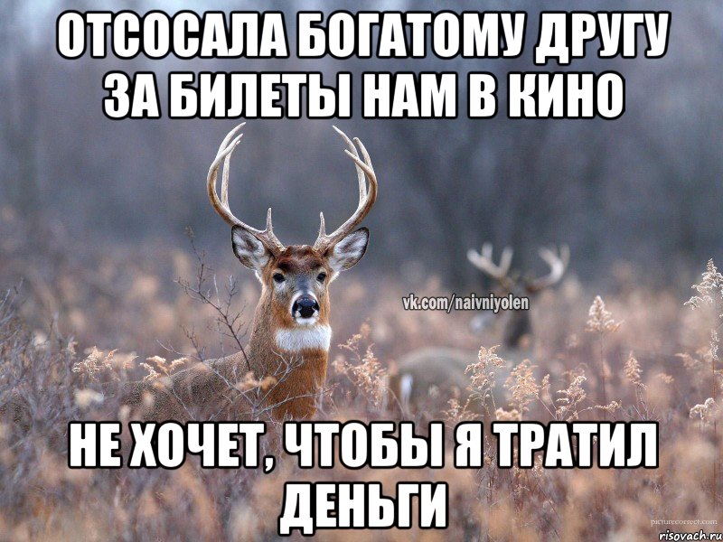 Отсосала богатому другу за билеты нам в кино Не хочет, чтобы я тратил деньги