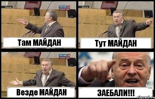 Там МАЙДАН Тут МАЙДАН Везде МАЙДАН ЗАЕБАЛИ!!!, Комикс с Жириновским