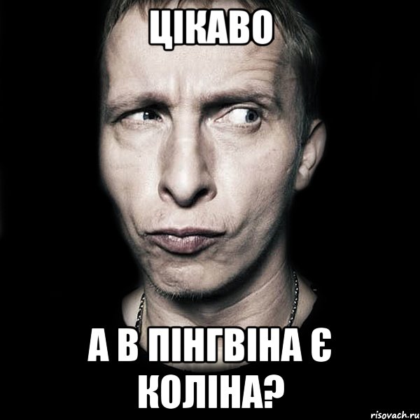 Цікаво а в пінгвіна є коліна?, Мем  Типичный Охлобыстин