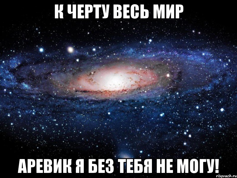 К Черту весь мир Аревик я без тебя не могу!, Мем Вселенная