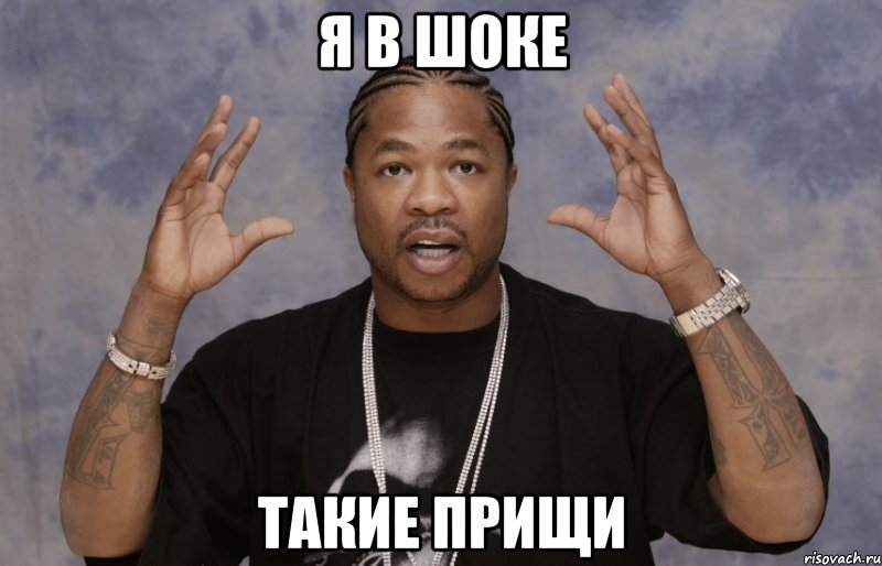 я в шоке такие прищи, Мем Xzibit