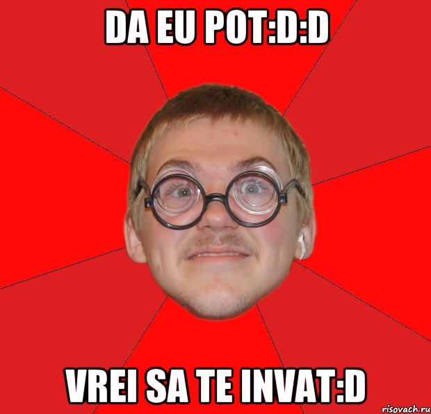 Da eu pot:D:D vrei sa te invat:d, Мем Злой Типичный Ботан