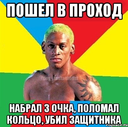 пошел в проход набрал 3 очка, поломал кольцо, убил защитника, Мем ЗЛОЙ БАСКЕТБОЛИСТ