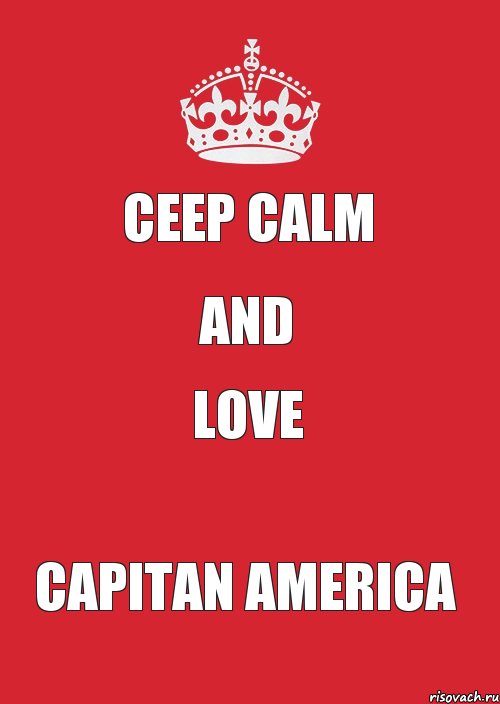 Ceep Calm and love capitan america, Комикс Keep Calm 3