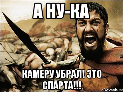 А ну-ка Камеру убрал! Это спарта!!!, Мем Это Спарта