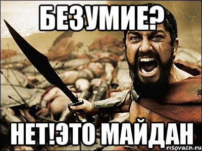 Безумие? Нет!Это Майдан, Мем Это Спарта