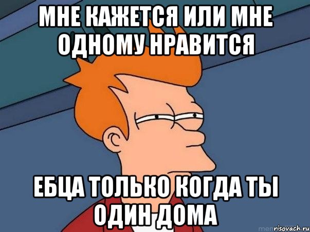 МНЕ КАЖЕТСЯ ИЛИ МНЕ ОДНОМУ НРАВИТСЯ ЕБЦА ТОЛЬКО КОГДА ТЫ ОДИН ДОМА, Мем  Фрай (мне кажется или)