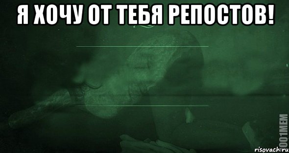 Я хочу от тебя репостов! , Мем Игра слов 2